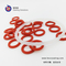Red transparent orange black color silicone o ring food grade MVQ VMQ rubber silicon o ring supplier